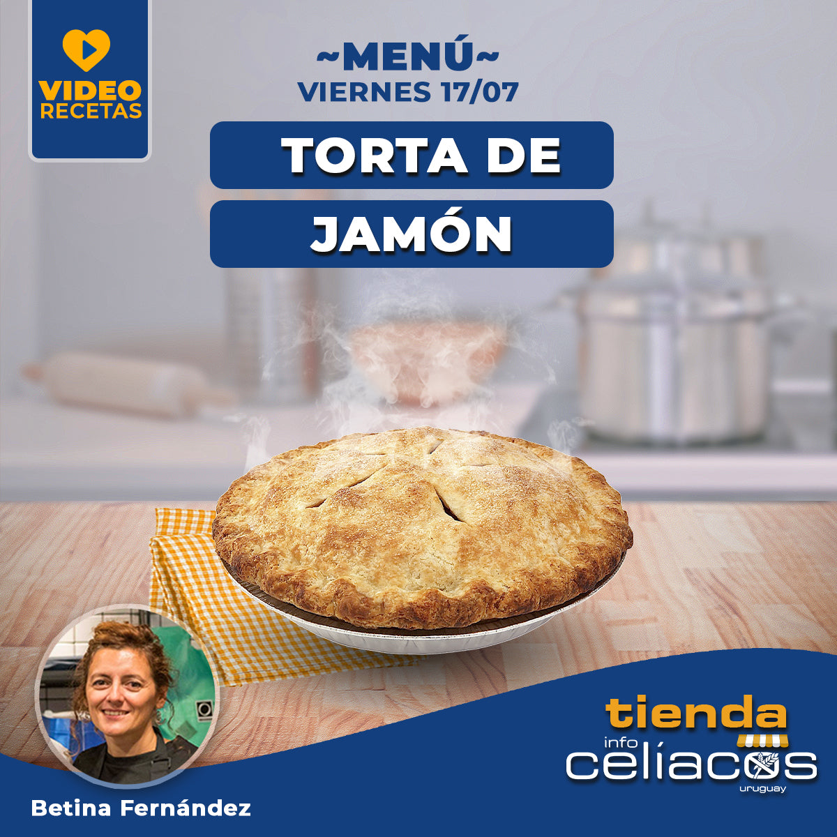 Receta Torta de Jamón – Tienda Infoceliacos