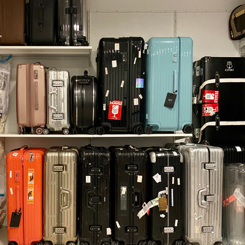rimowa suitcase storage solution shelving