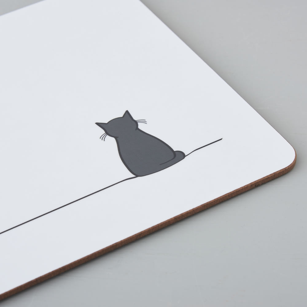 Sitting Cat Placemat Cat Placemat Cat Tablemat Jin Designs