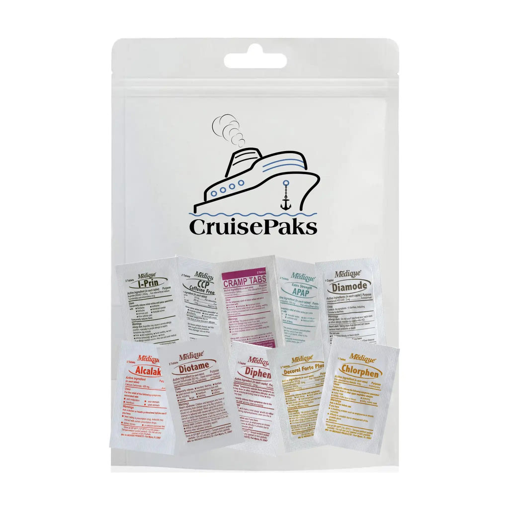 CruisePaks Cruise First Aid & Medicine Travel Kit | Deluxe -250 Pieces