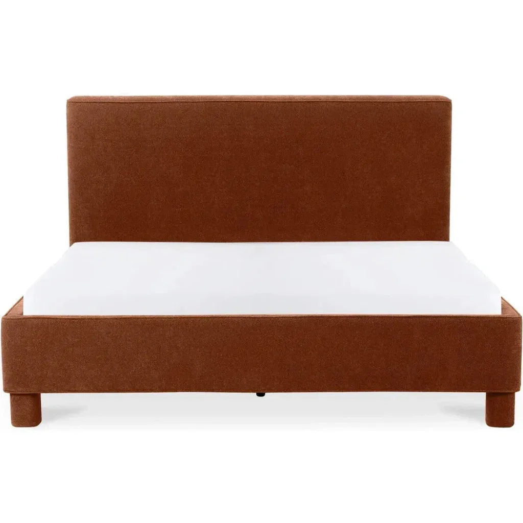 Ichigo Performance Fabric Dark Red Bed