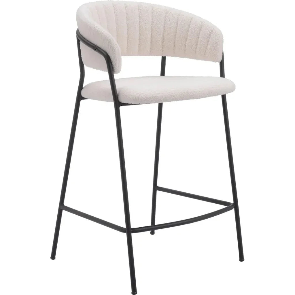 Josephine Counter Stool (Set of 2) Cream