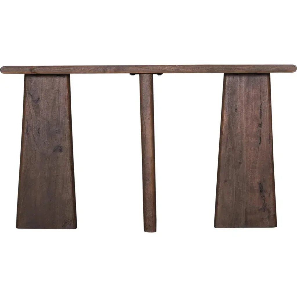 Lasso Wood Brown Rectangular Console Table