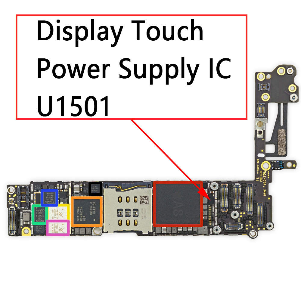 iphone 6s plus board view in audio ic