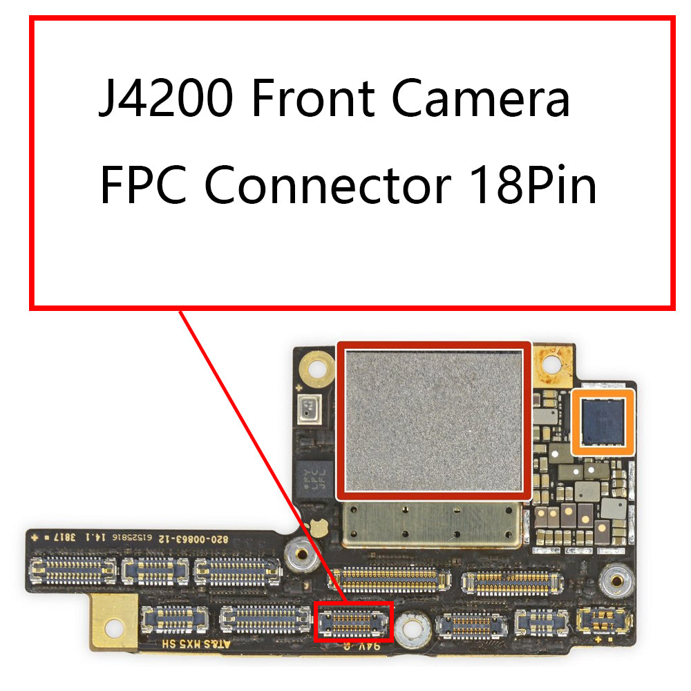 Iphone X J40 Front Camera Fpc Connector 18pin Myfixparts Com Myfixparts Com Store