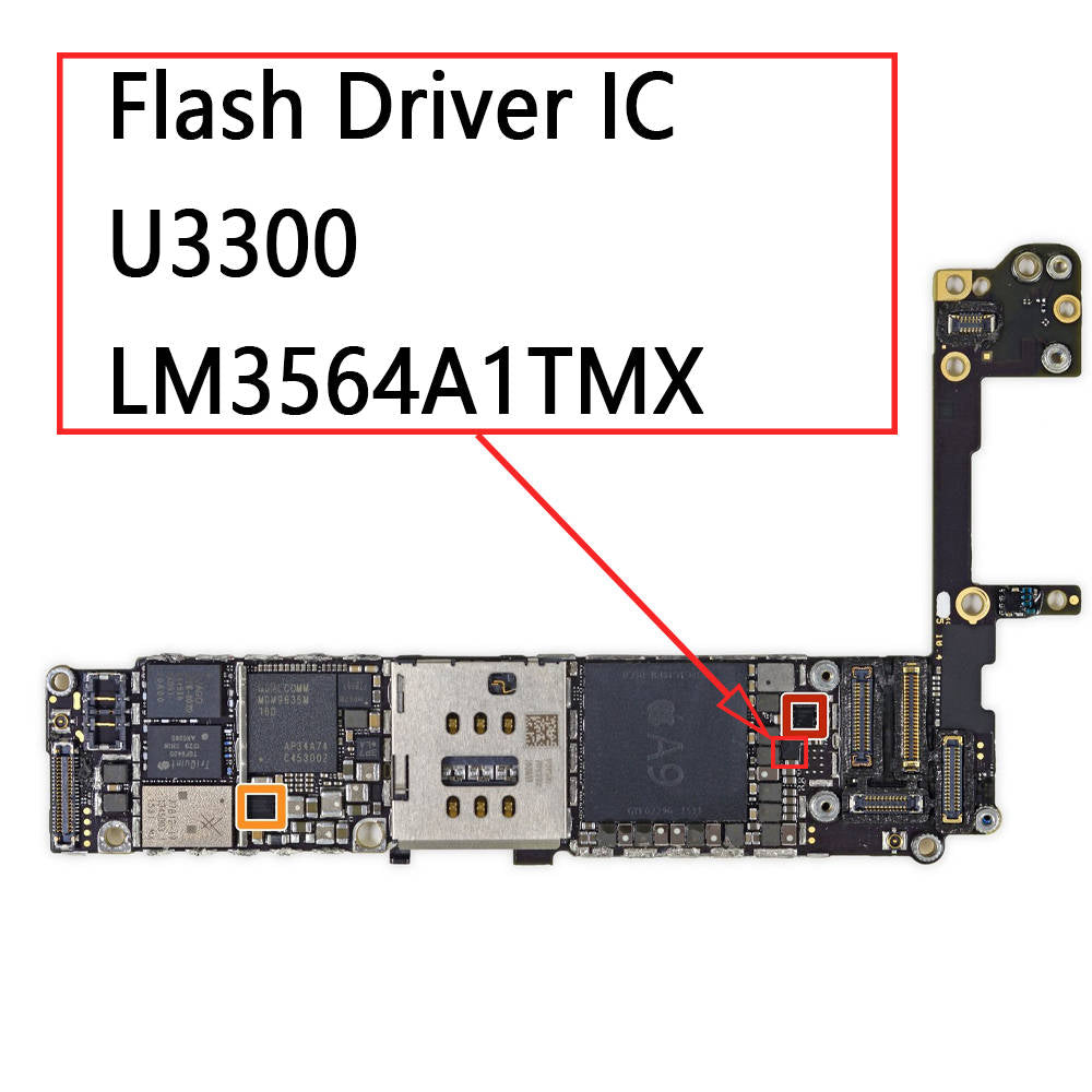 OEM iPhone 6S 6SPlus Flash Driver IC U3300 | Myfixparts ...