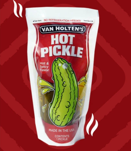 Van Holten's Pickles - Hot Mama Pickle-In-A-Pouch - 12 Pack