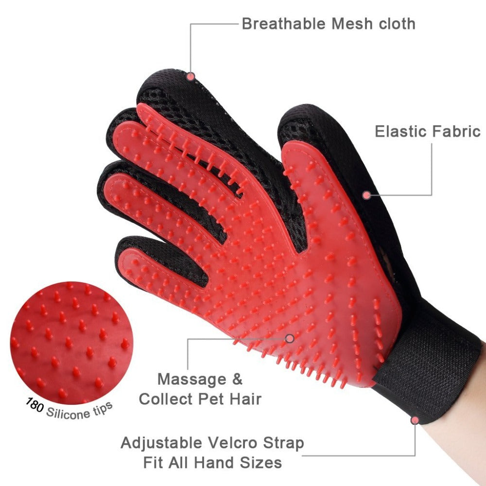 Grooming Gloves Pets Hair Remover