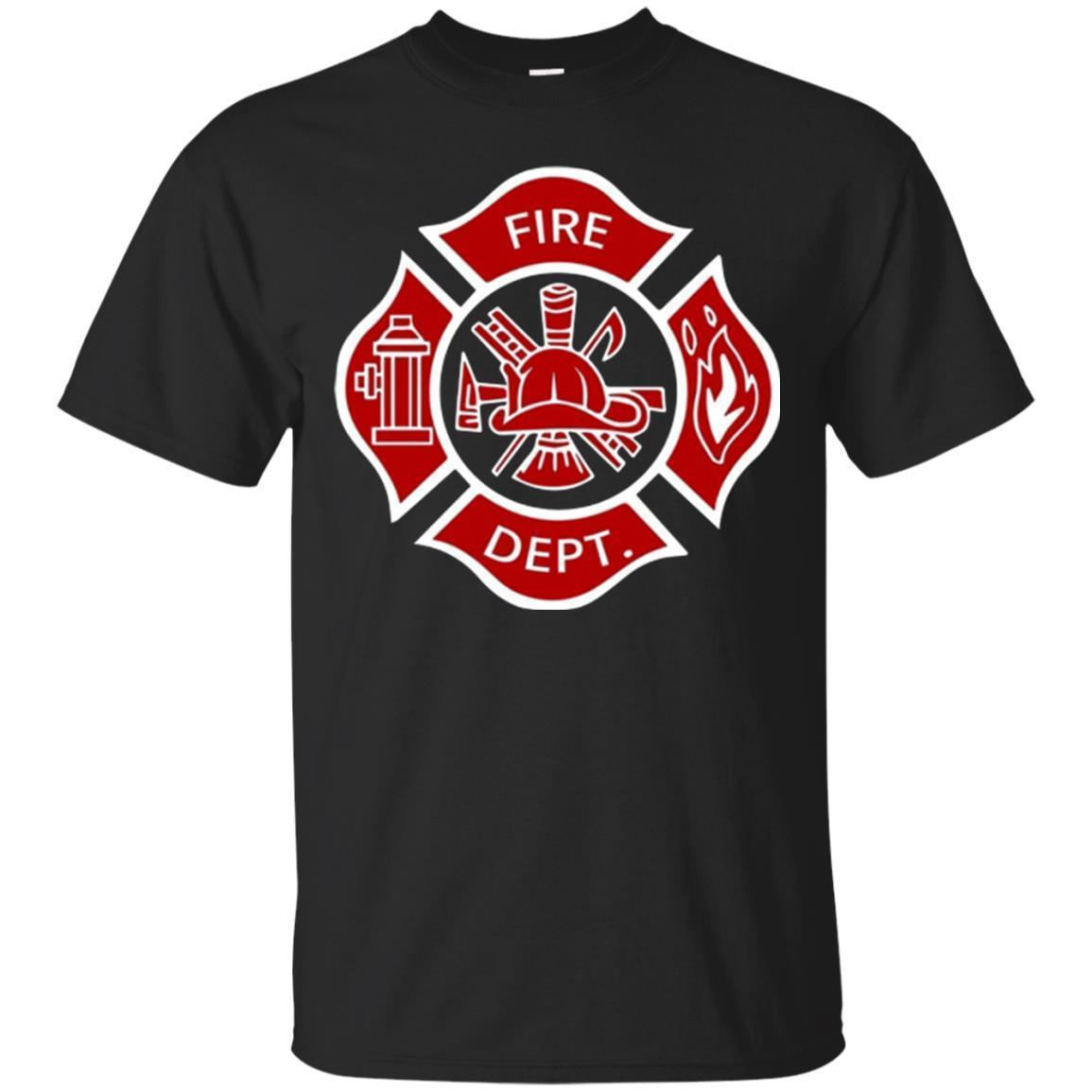 Firefighter Fireman Fire Dept Rescue Uniform T-shirt Fashion T-shirt ...