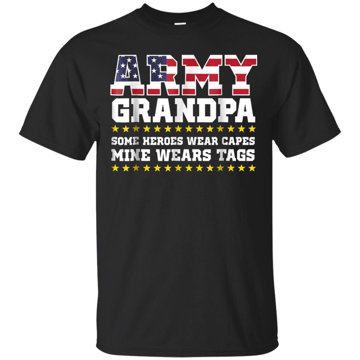 Mens Proud Army Grandpa T Shirt Military Grandpa Shirt My Hero T-shirt ...
