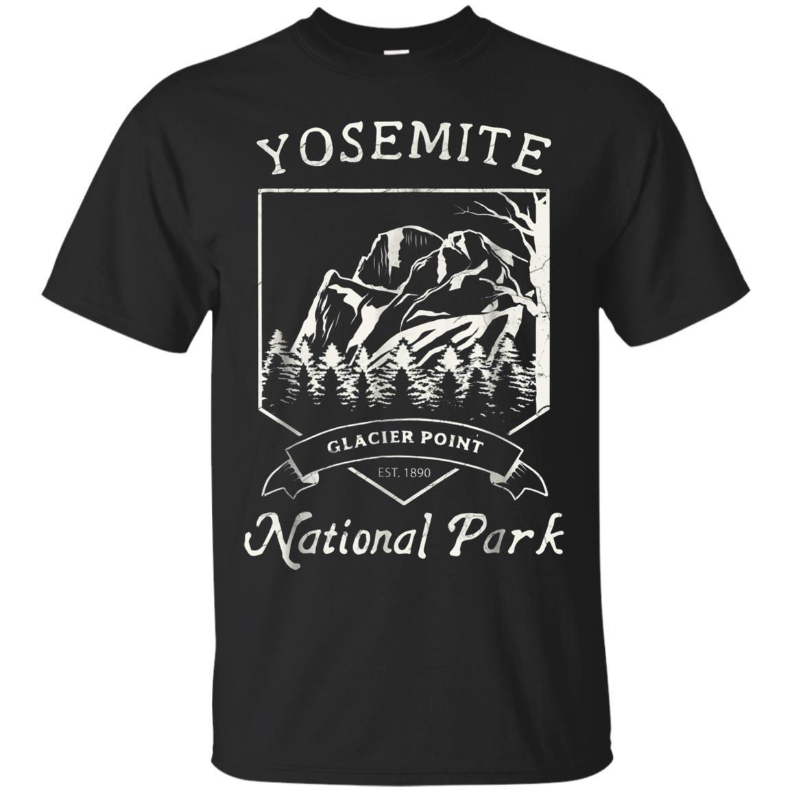 Yosemite National Park Tshirt Hiking Camping T Shirt White T-shirt - Amyna
