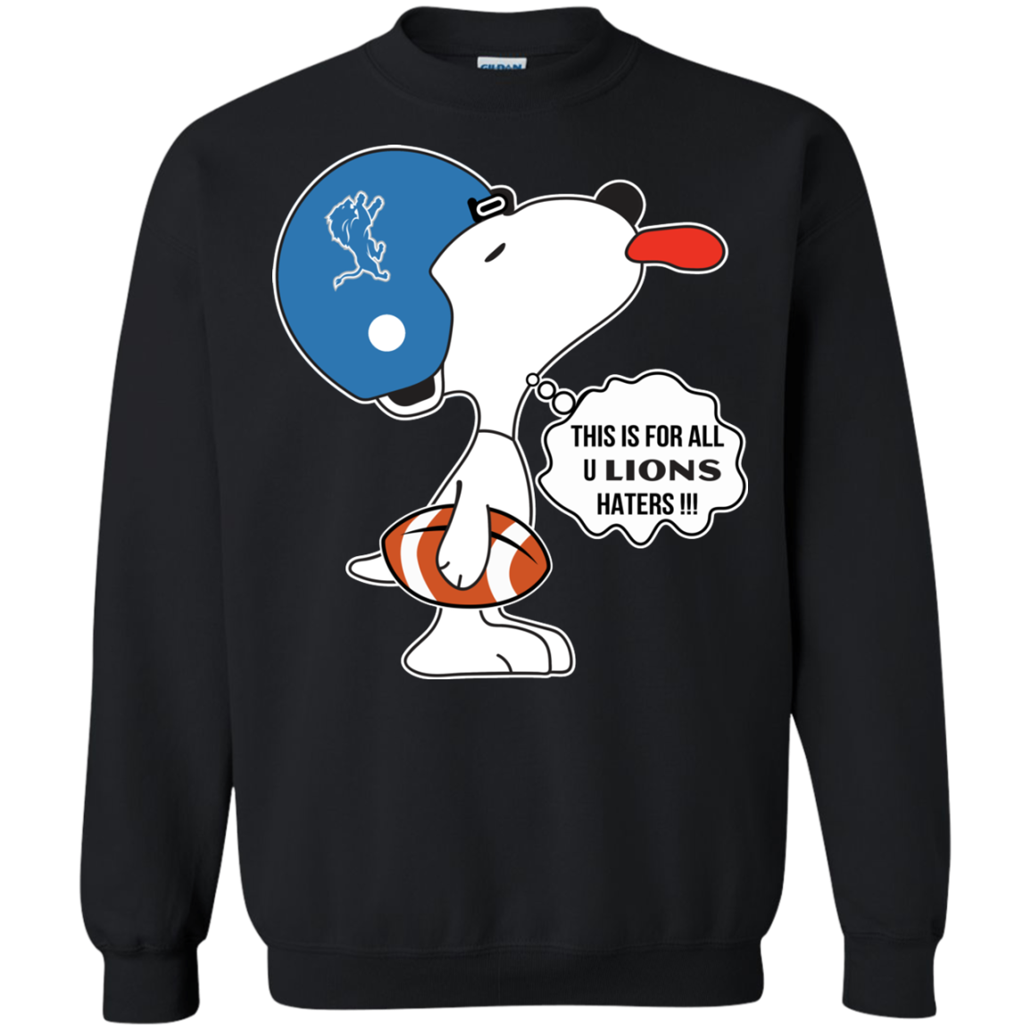 This Is For All U Detroit Lions Haters Snoopy T-shirt Longsleeve ...