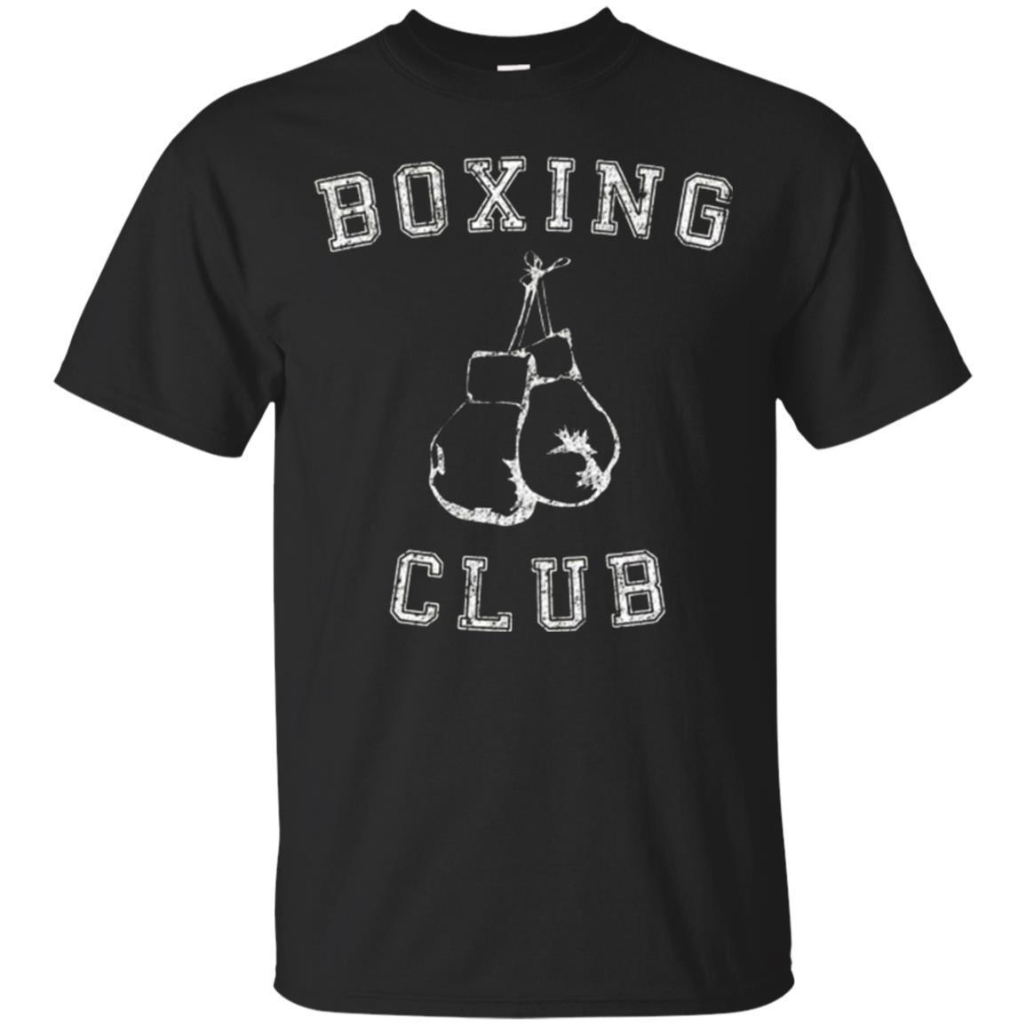 Vintage Distressed Boxing Club T Shirt With Boxing Gloves T-shirt - Amyna