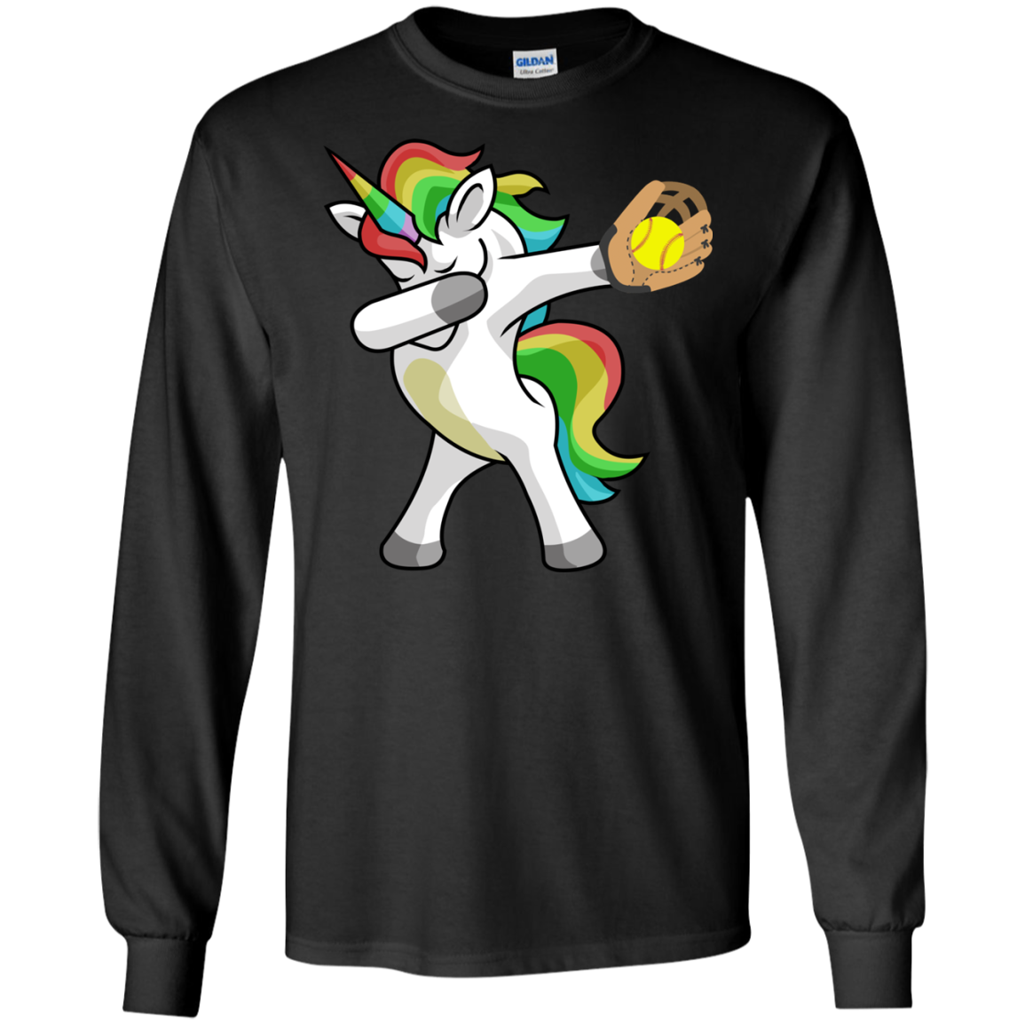 Dabbing Unicorn Softball T Shirt Funny Dab T Shirt Amyna 