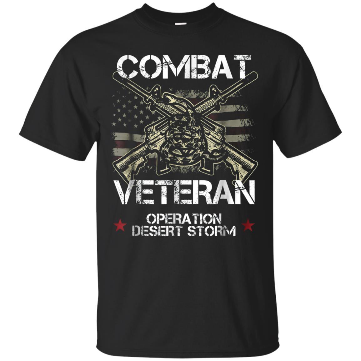 Combat Veteran T Shirt Desert Storm Military Gift Tee T-shirt - Amyna