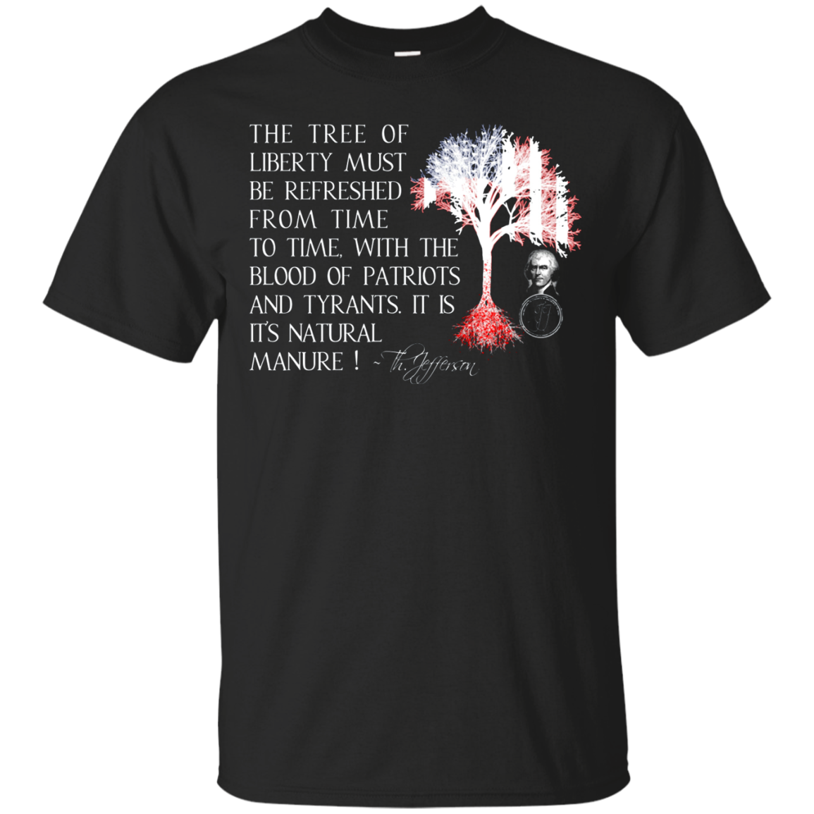 Thomas Jefferson T-shirt Tree Of Liberty Galaxy T-shirt - Amyna