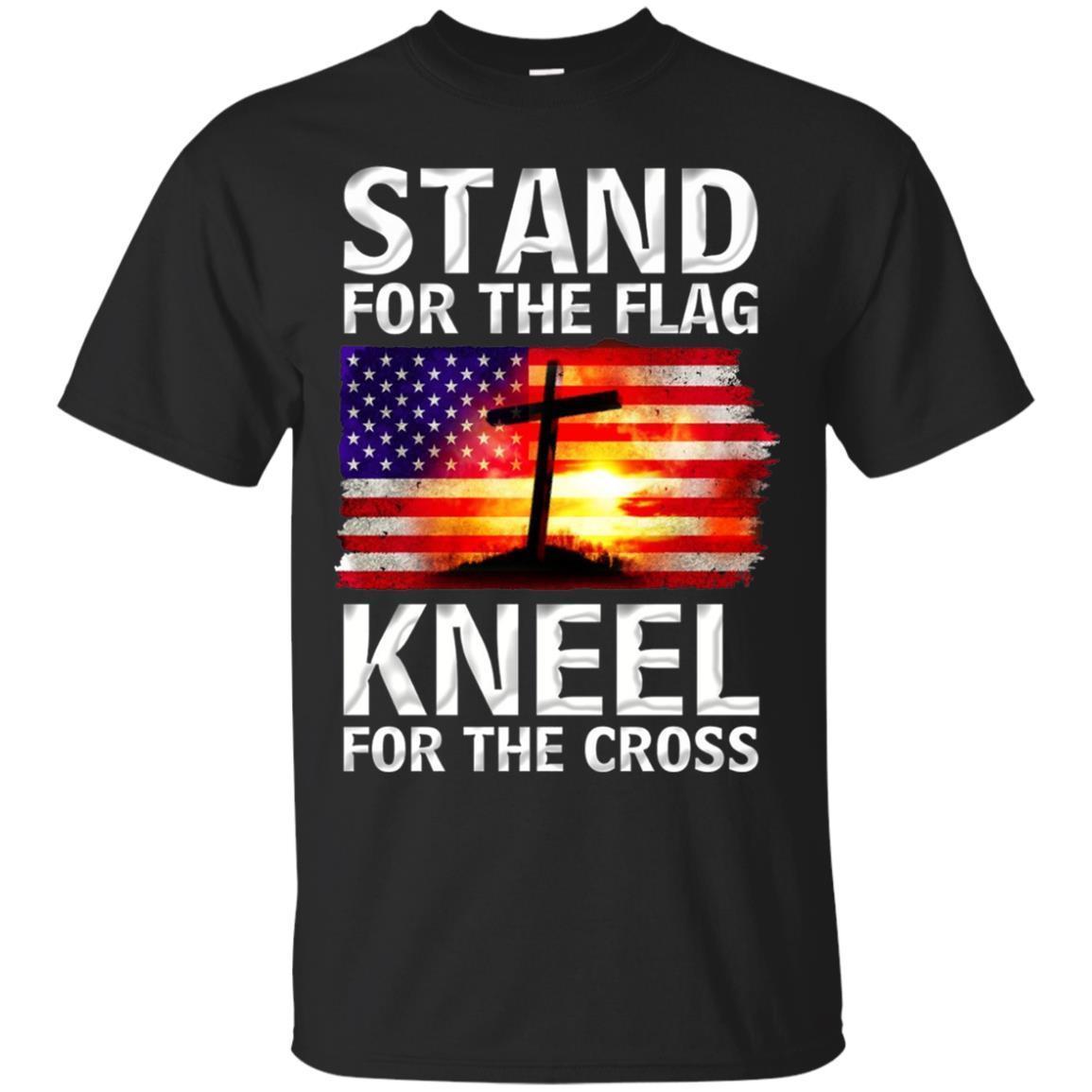 Stand For The Flag Kneel For The Cross Christian T-shirt T-shirt - Amyna
