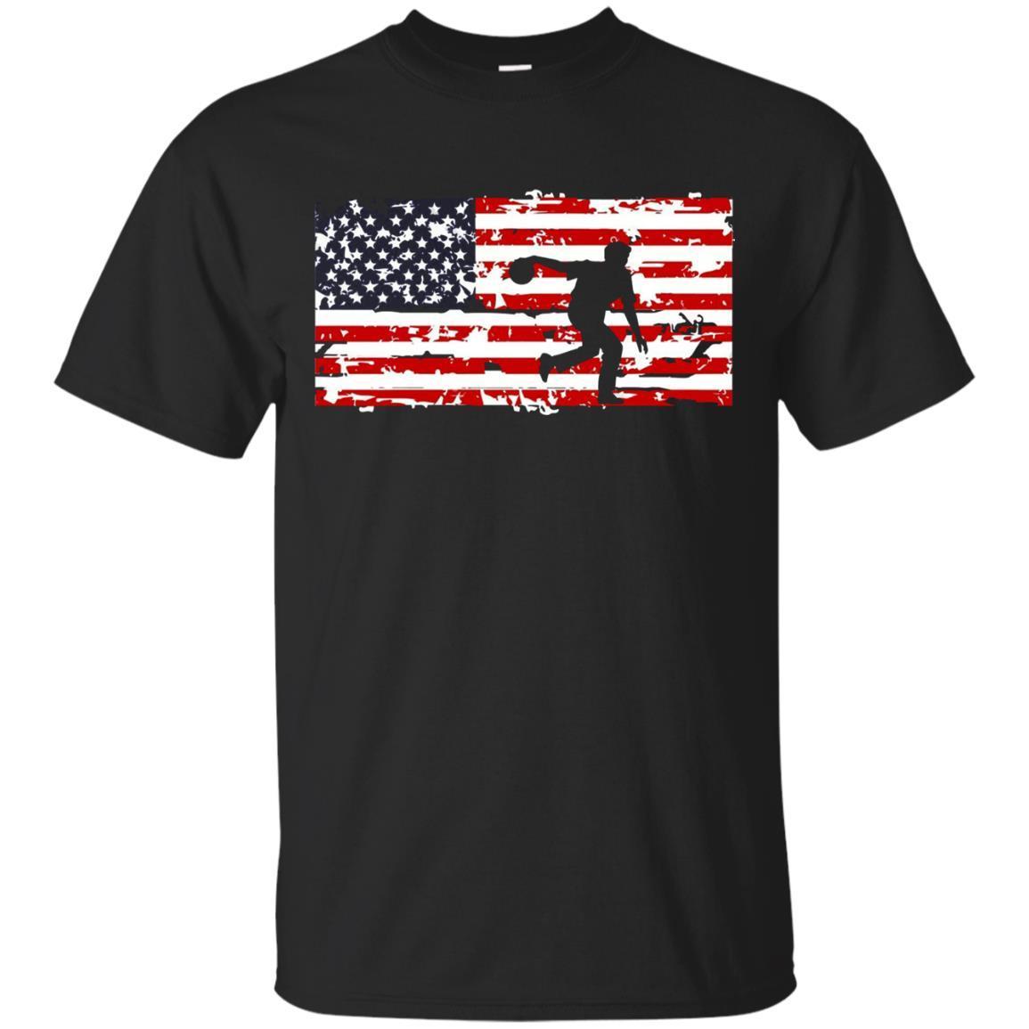 Mens Bowling Patriot Shirt T-shirt - Amyna