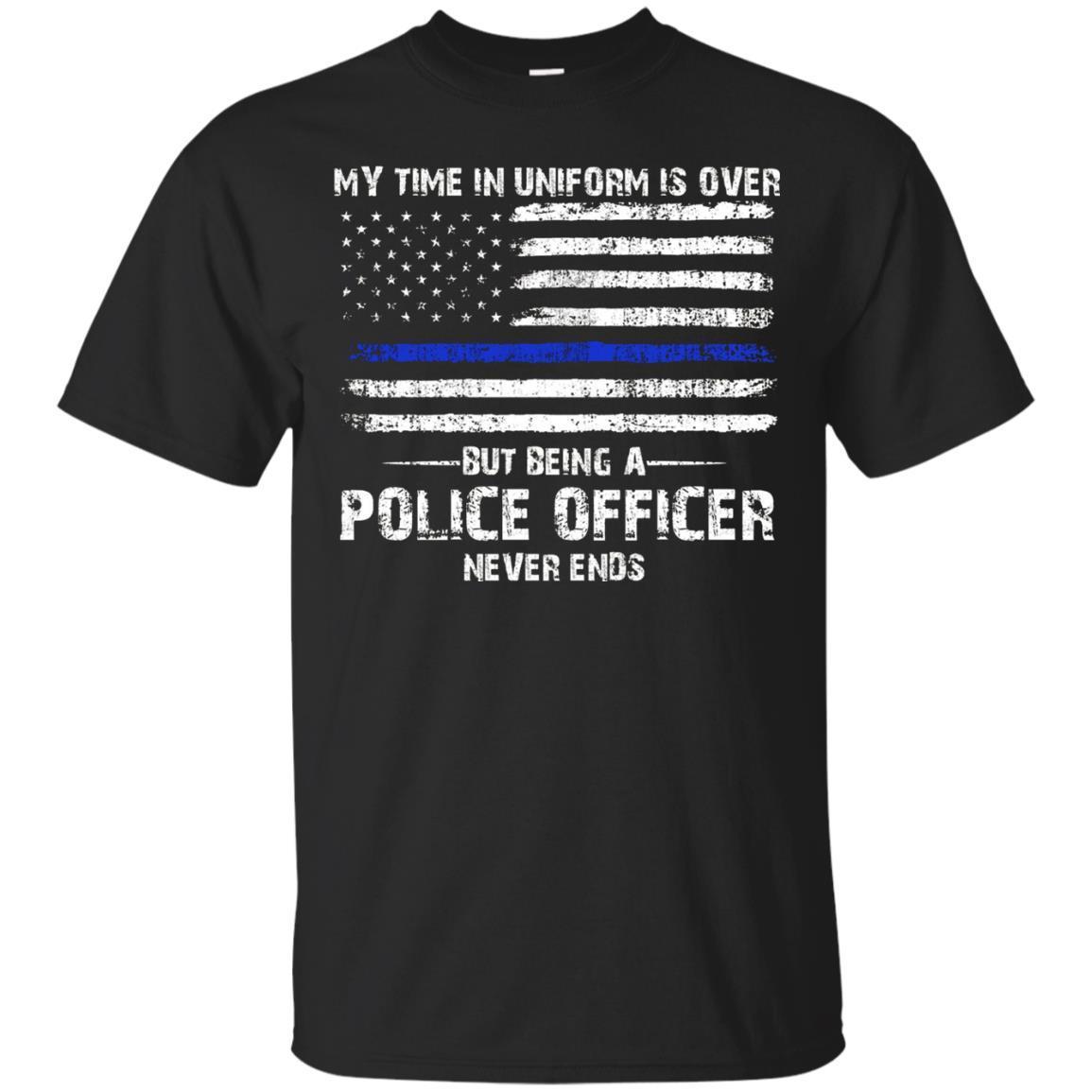 Retired Police Officer Saying - Cool Thin Blue Line T-shirt T-shirt - Amyna