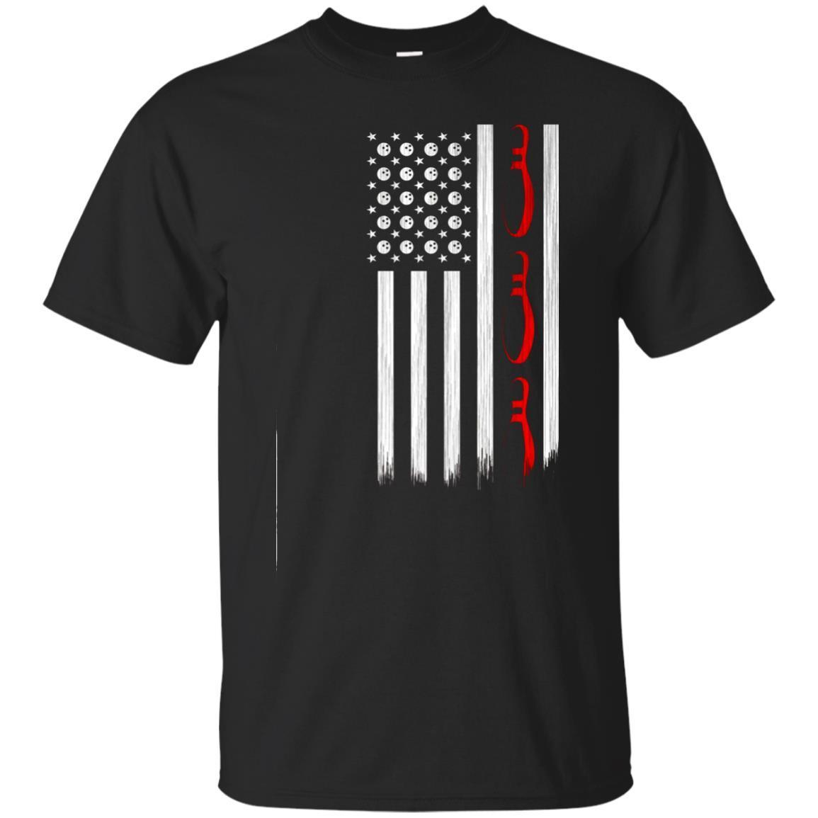 U.s. American Flag Bowling Pins Bowling Balls - Gift T-shirt_07133675 T ...