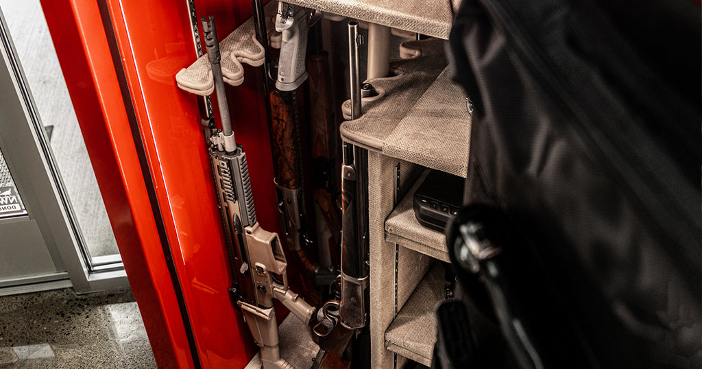 securely store guns in a gun safe