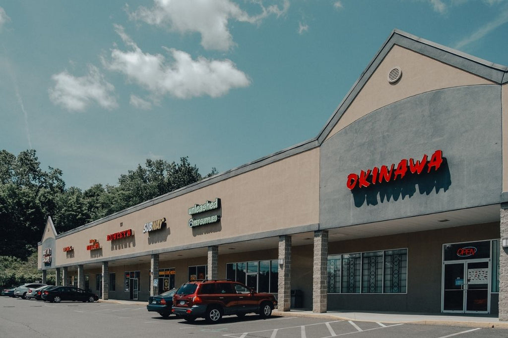 strip mall during the day