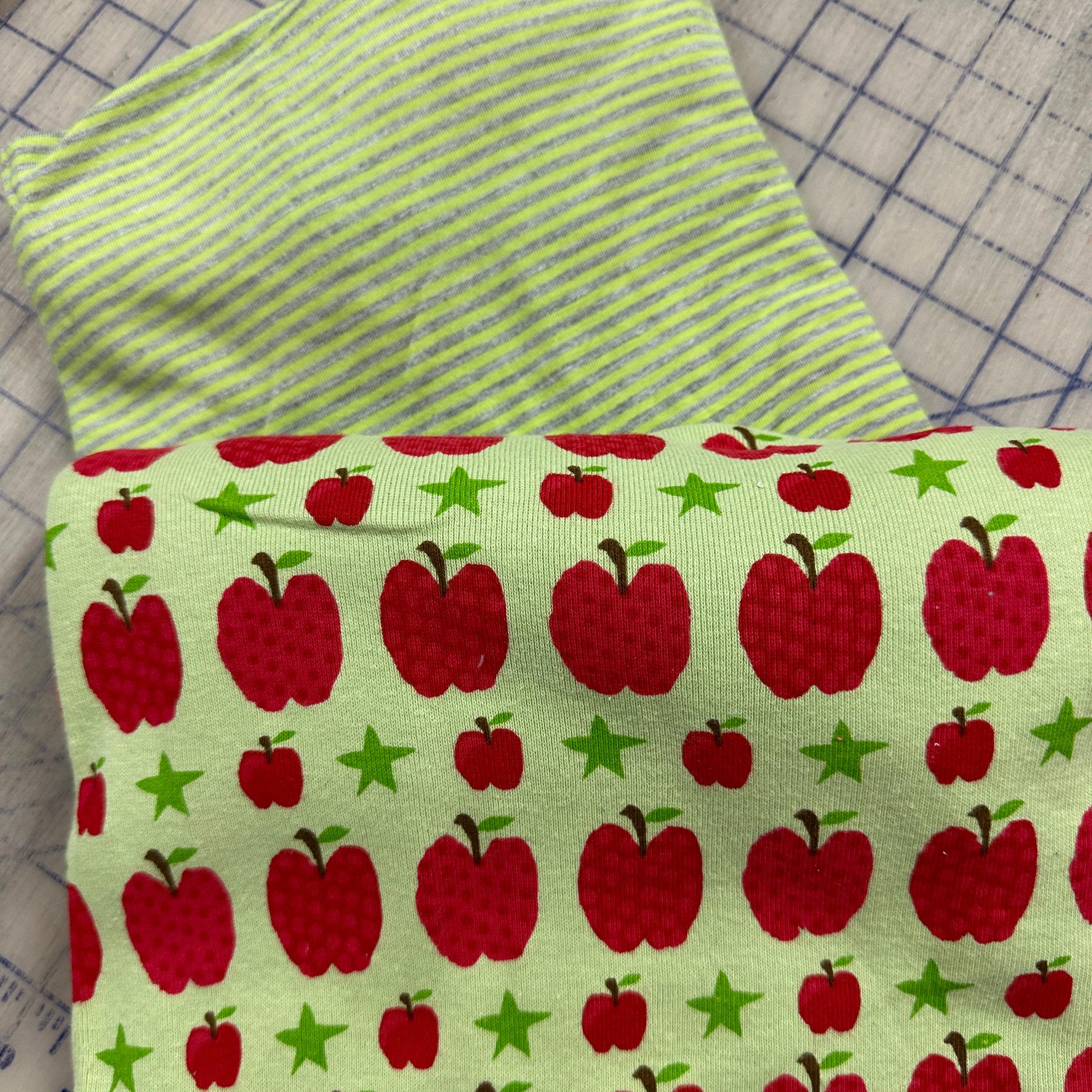 Image of Apples Cotton Rib Fabric Bundle #1330