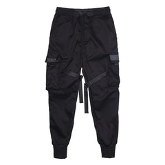 black combat joggers