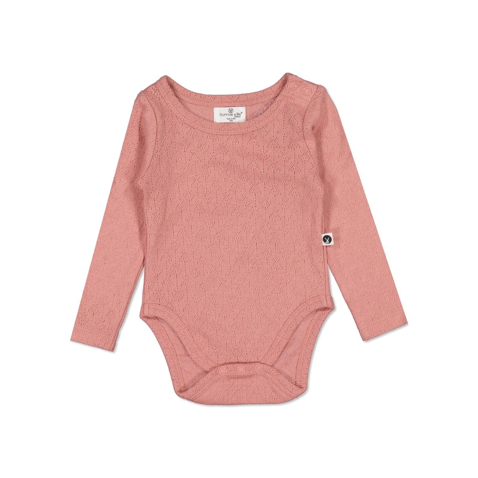 Pink Long Sleeve Bodysuit, Wonsie, Wonsie