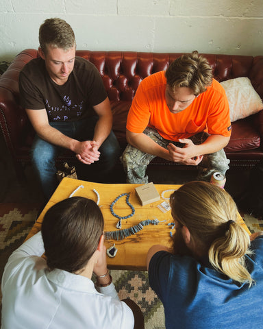 Natty Gray and Michael Palazzo meeting with Seth and Rachel