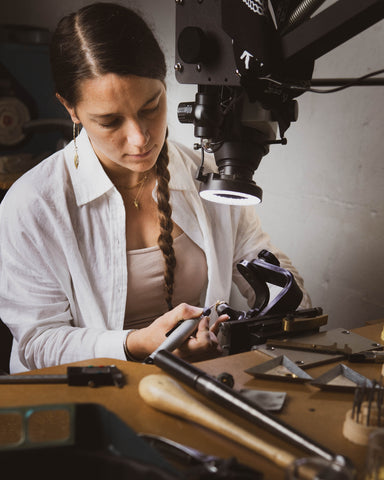 Rachel Rose at the Jewelry Bench