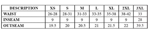 Mineral Wash Hoodie - Sizing Chart