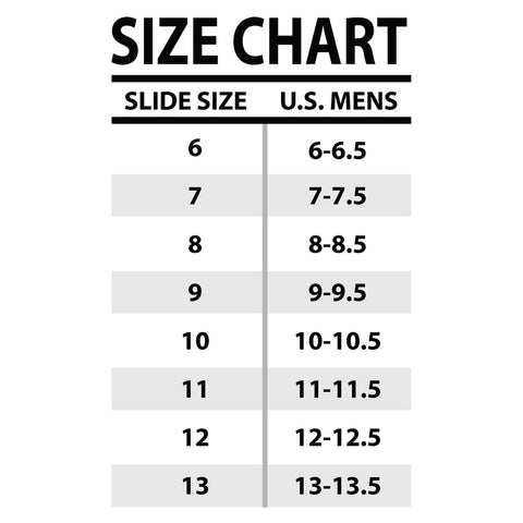 Slides - DBK Basics Size Chart