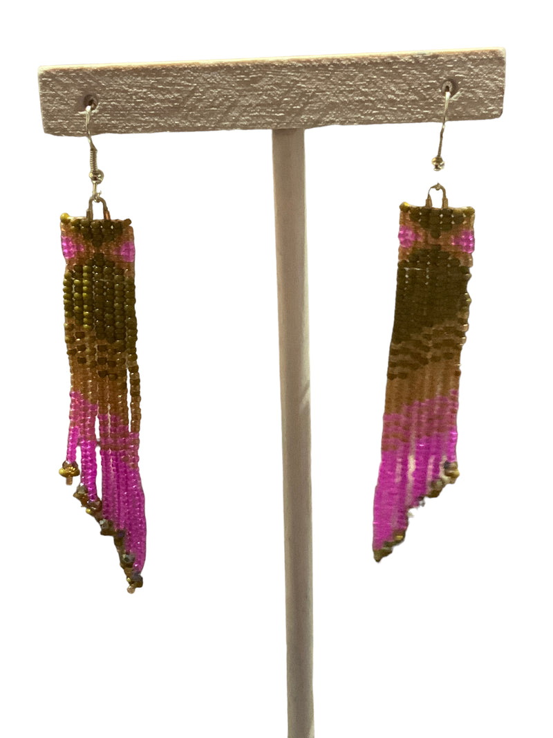 Desert Rose Fringe Earrings