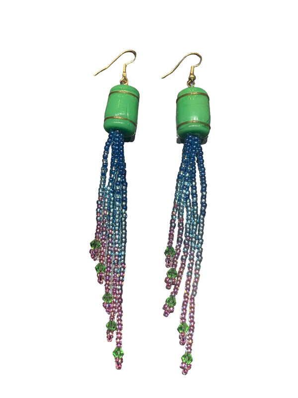 Green Allsorts Mini Shoulder Duster Earrings