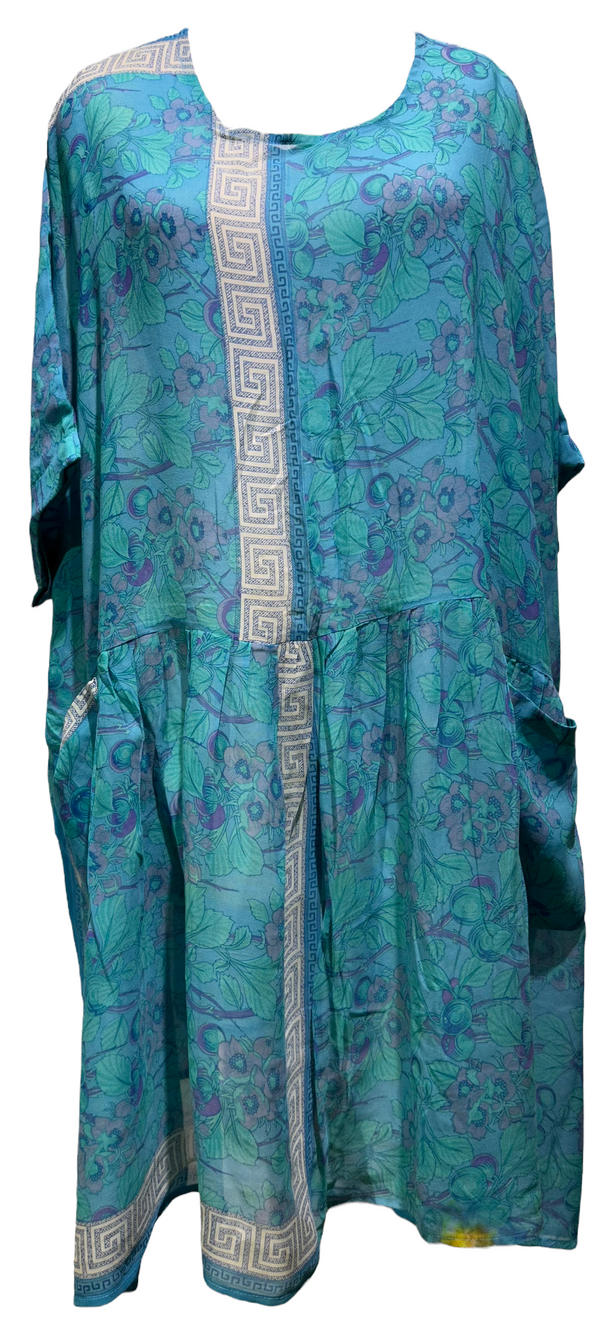 Mary Van Blarcom Sheer Pure Silk Boxy Babydoll Dress