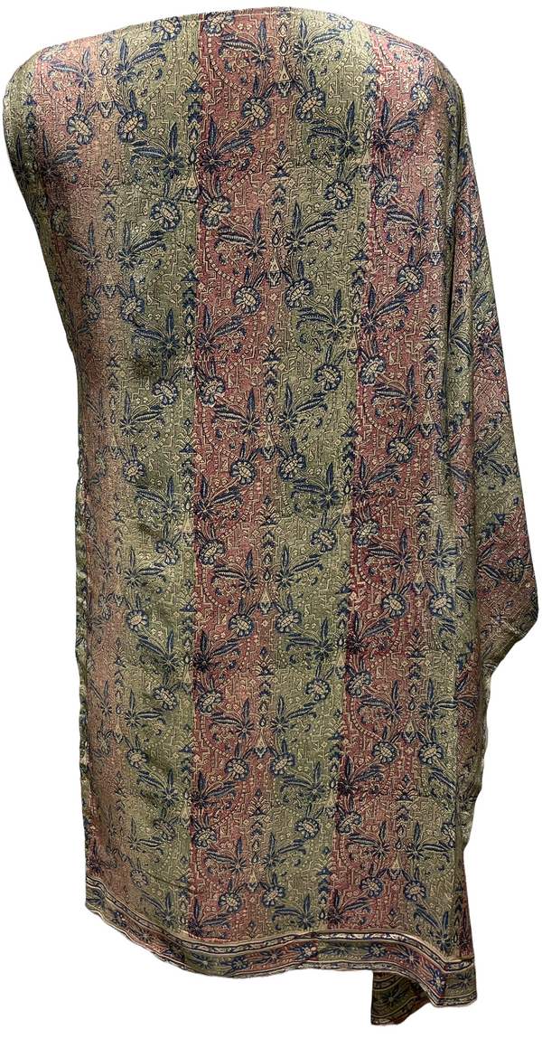 PRC1861 Agami Heron Pure Silk One Shoulder Dress