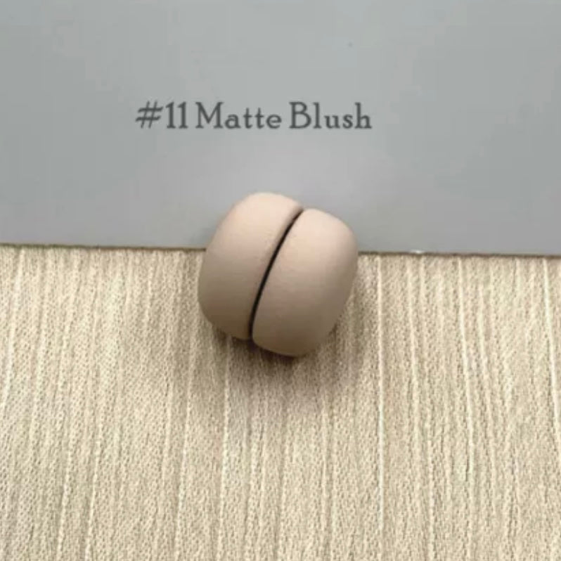Pale Blush Magnetic Button - chiangmaicctv slow fashion bryn walker linen Hamilton sustainable fashion gifts sari not sari Hamilton Fair trade  Ethical  Artisan made  Zero waste  Up-cycled Slow Fashion  Handmade  GTA Toronto Copper Pure Upcycled vintage silk handmade recycled recycle copper pure silk travel clothing hamilton vacation cruisewear resortwear bathing suit bathingsuit vacation etsy silk clothing gifts gift dress top pants linen bryn walker alive intentions kaarigar elephants
