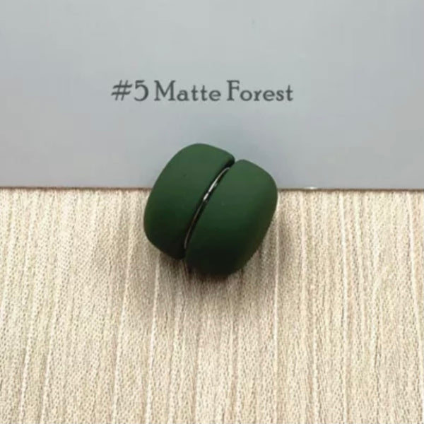 Forest Green Magnetic Button - chiangmaicctv slow fashion bryn walker linen Hamilton sustainable fashion gifts sari not sari Hamilton Fair trade  Ethical  Artisan made  Zero waste  Up-cycled Slow Fashion  Handmade  GTA Toronto Copper Pure Upcycled vintage silk handmade recycled recycle copper pure silk travel clothing hamilton vacation cruisewear resortwear bathing suit bathingsuit vacation etsy silk clothing gifts gift dress top pants linen bryn walker alive intentions kaarigar elephants