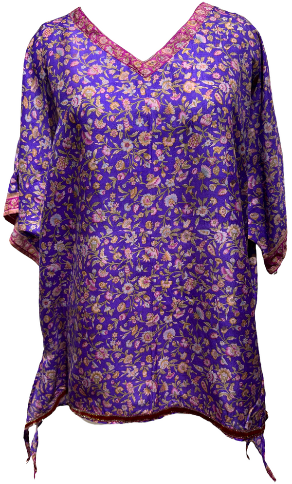 Juliet Thompson Pure Silk Long Tunic with Side Ties