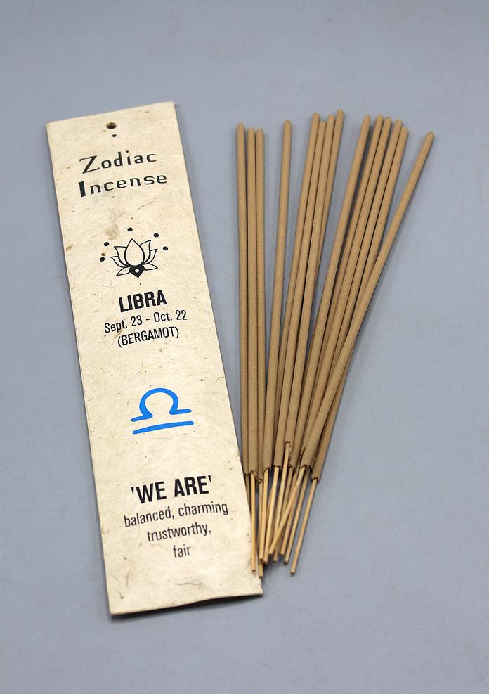 Zodiac Incense Single Packet - chiangmaicctv slow fashion bryn walker linen Hamilton sustainable fashion gifts sari not sari Hamilton Fair trade  Ethical  Artisan made  Zero waste  Up-cycled Slow Fashion  Handmade  GTA Toronto Copper Pure Upcycled vintage silk handmade recycled recycle copper pure silk travel clothing hamilton vacation cruisewear resortwear bathing suit bathingsuit vacation etsy silk clothing gifts gift dress top pants linen bryn walker alive intentions kaarigar elephants