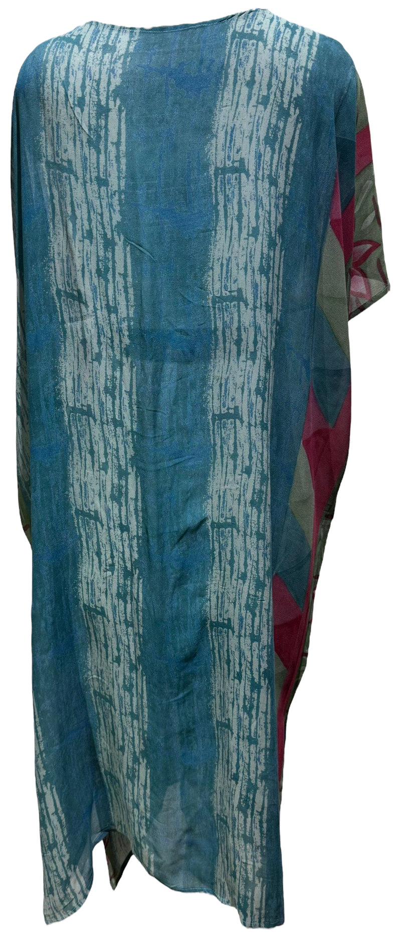 PRG3012 Anirnik Ragee Sheer Long Pure Silk Kimono-Sleeved Duster with Belt