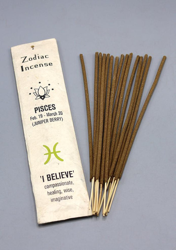 Zodiac Incense Single Packet - chiangmaicctv slow fashion bryn walker linen Hamilton sustainable fashion gifts sari not sari Hamilton Fair trade  Ethical  Artisan made  Zero waste  Up-cycled Slow Fashion  Handmade  GTA Toronto Copper Pure Upcycled vintage silk handmade recycled recycle copper pure silk travel clothing hamilton vacation cruisewear resortwear bathing suit bathingsuit vacation etsy silk clothing gifts gift dress top pants linen bryn walker alive intentions kaarigar elephants