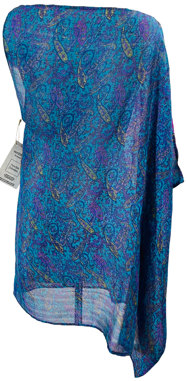 PRC1180 John Dawlish Pure Silk One Shoulder Dress