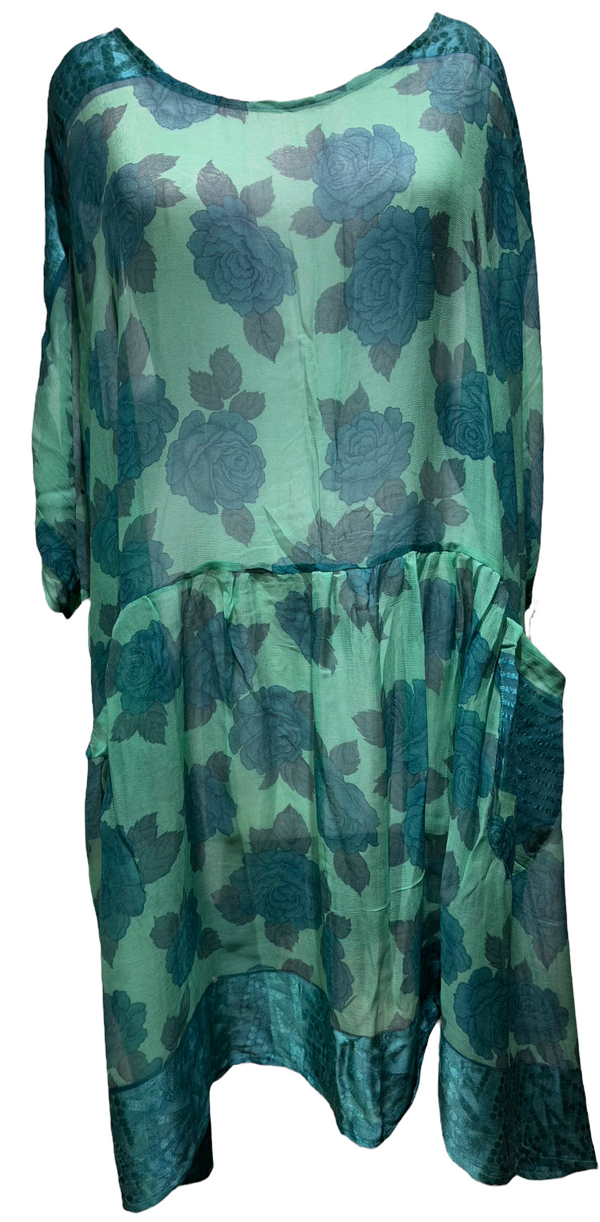 Gerda Taro Sheer Pure Silk Boxy Babydoll Dress