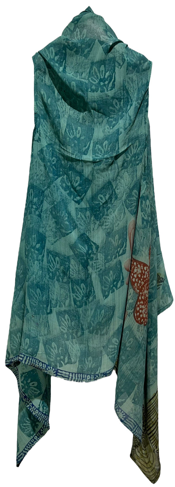 PRG2627 Cornelia MacIntyre Foley Sheer Pure Silk Versatile Vest