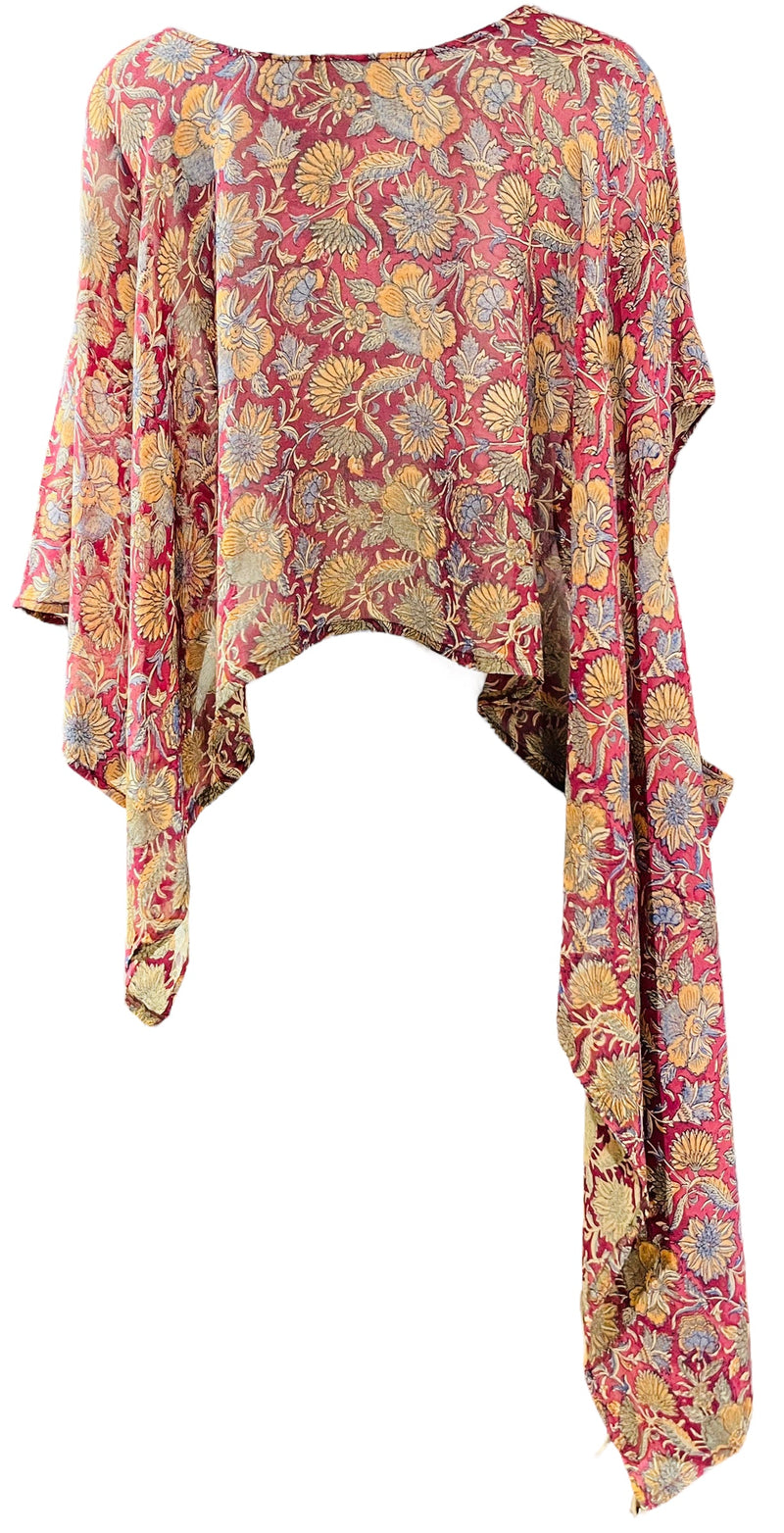 PRG2615 Selma Burke Sheer Pure Silk Versatile Vest