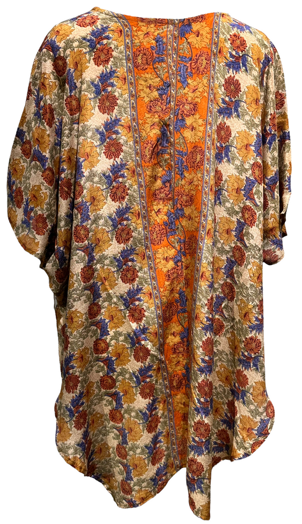 Carol Brooks MacNeil Pure Silk Waterfall Top