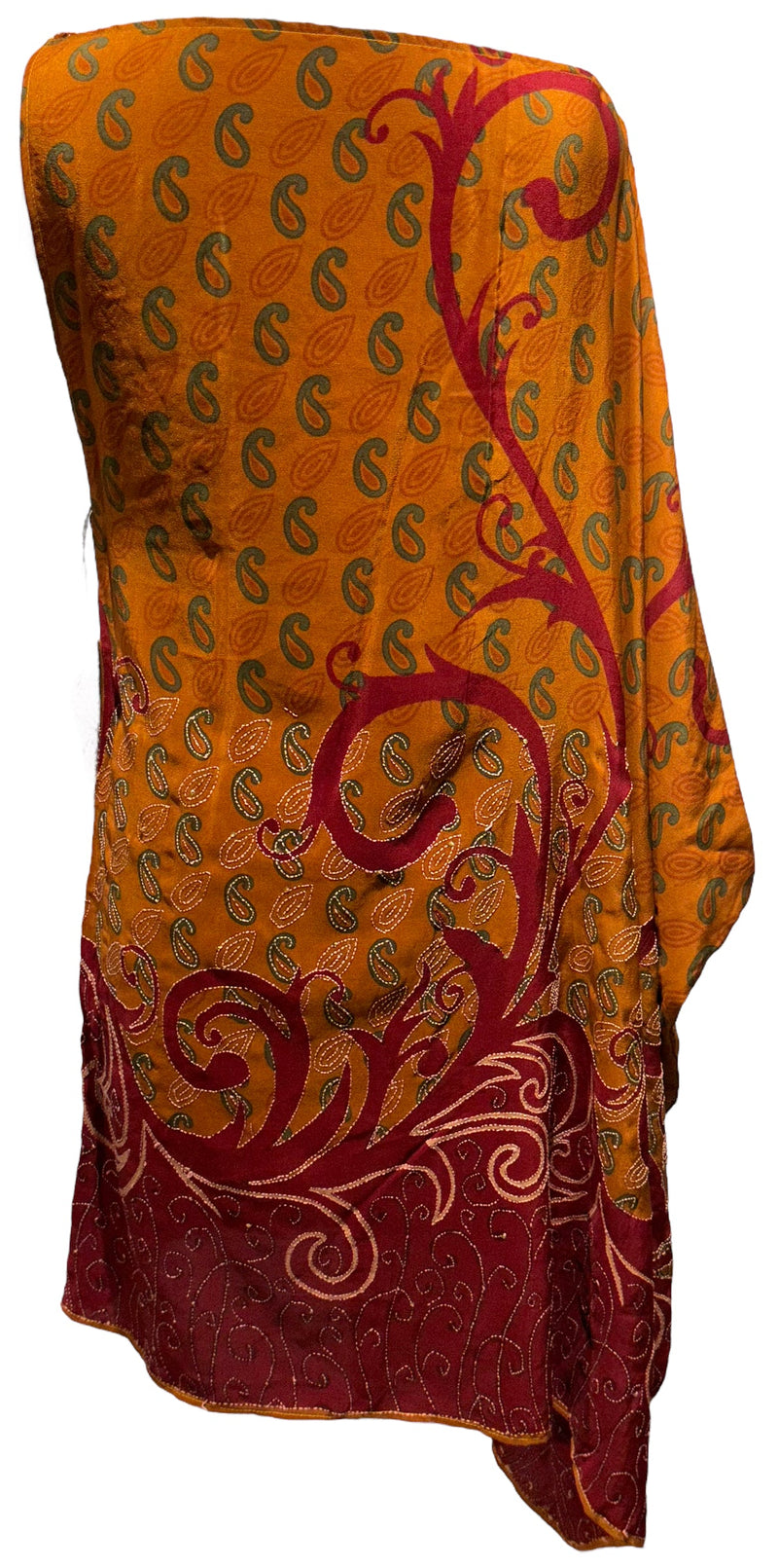 PRC3359 June Leaf Pure Silk One Shoulder Dress