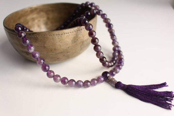 Amethyst Gemstone Meditation Mala